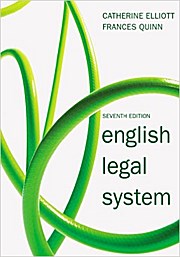 English Legal System [Taschenbuch] by Quinn, Frances; Elliott, Catherine - Catherine Elliott