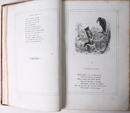 Fables De La Fontaine Illustrations Par Grandville Paris Garnier Freres 1852 By La Fontaine Jean De Illustrator Grandville J J Antiquariaat Arine Van Der Steur Ilab