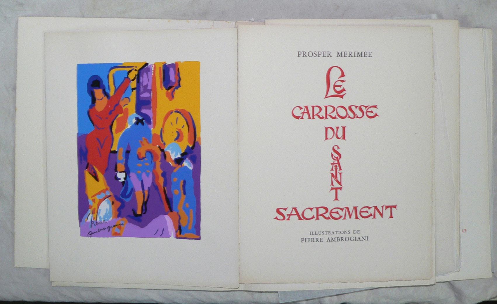 Le Carosse du Saint-Sacrement. by AMBROGIANI (Pierre)] MERIMEE (Prosper ...