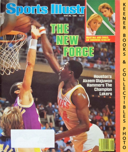 Sports Illustrated Magazine, May 26, 1986: Vol 64, No. 21 : The New Force -  Houston's Akeem Olajuwon Hammers The Champion Lakers by Sports Illustrated  Editors: (1986) First Edition. Magazine / Periodical