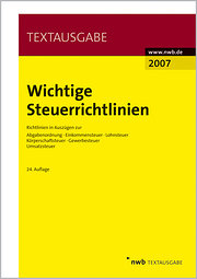 Wichtige Steuerrichtlinien (NWB Textausgaben)