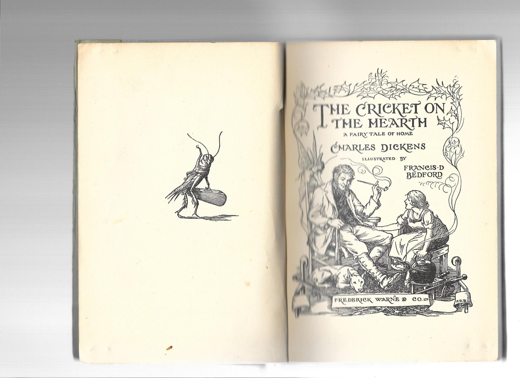 The Cricket on the Hearth by Dickens Charles (1927) Uncorrected proof