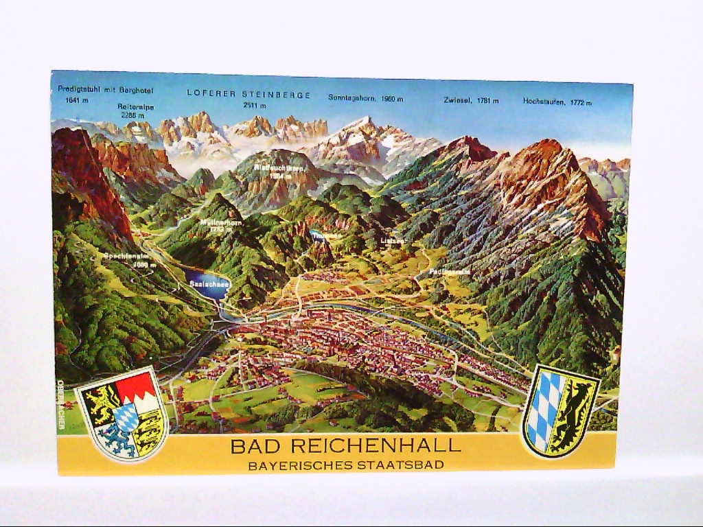AK Bad Reichenhall Bayrisches Staatsbad - Relief-Karte von Studio