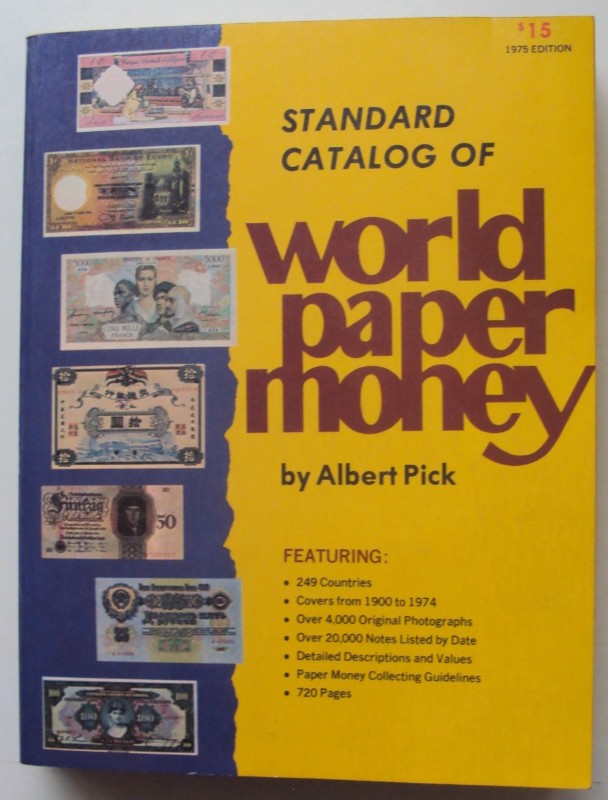 Standard Catalog of World Paper Money. With many pictures - Pick, Albert