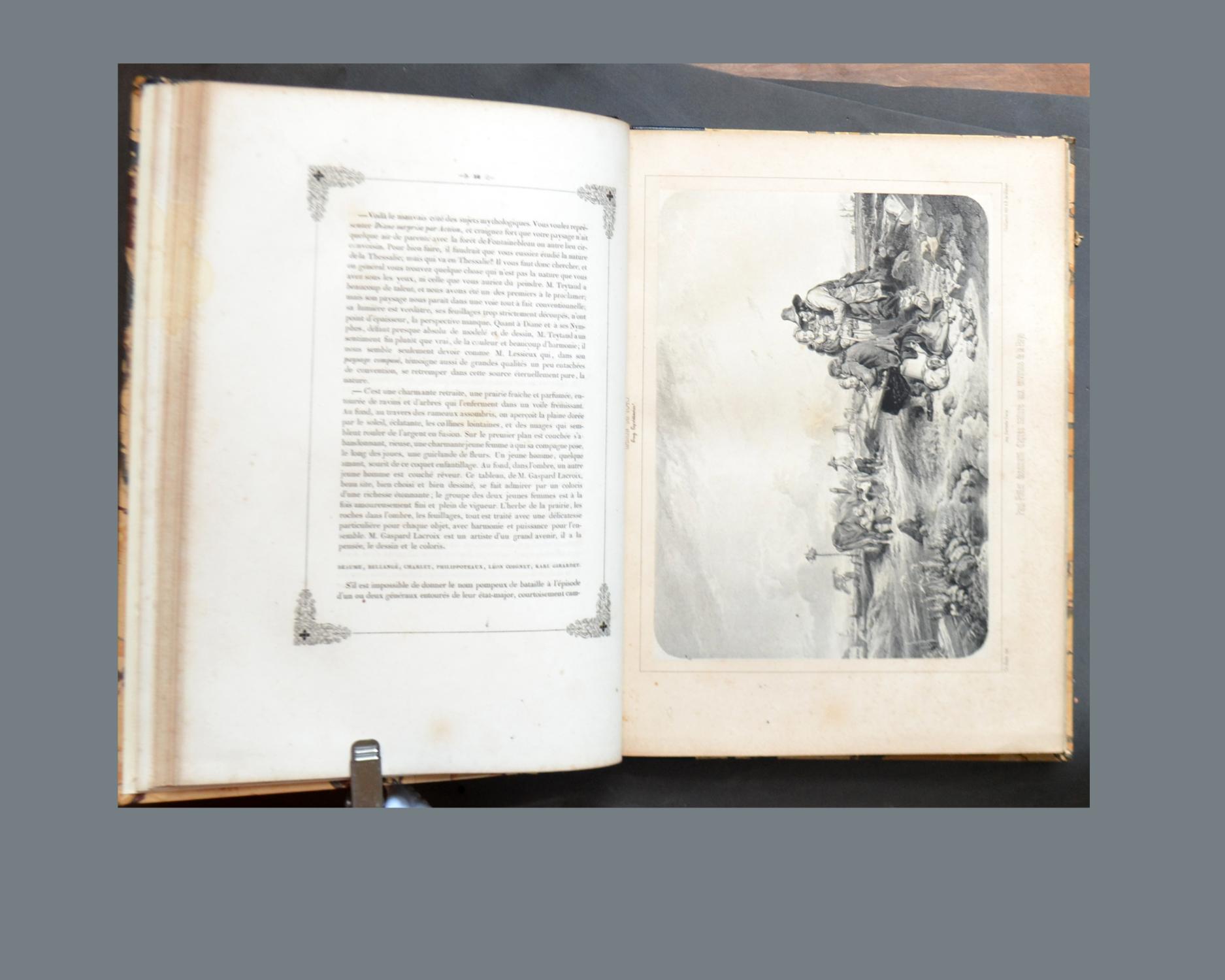 ALBUM DU SALON DE 1843 . Collection des principuax ouvrages exposés au ...