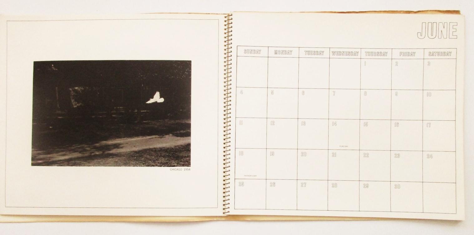 1967 HARRY CALLAHAN PHOTOGRAPHS featured in a HALLMARK CALENDAR by