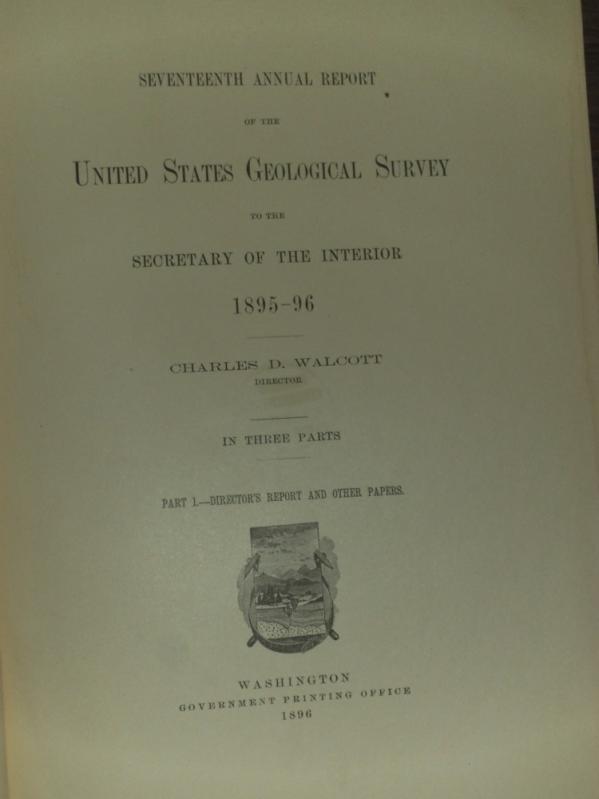 Seventeenth Annual Report of the United States Geological Survey to the ...
