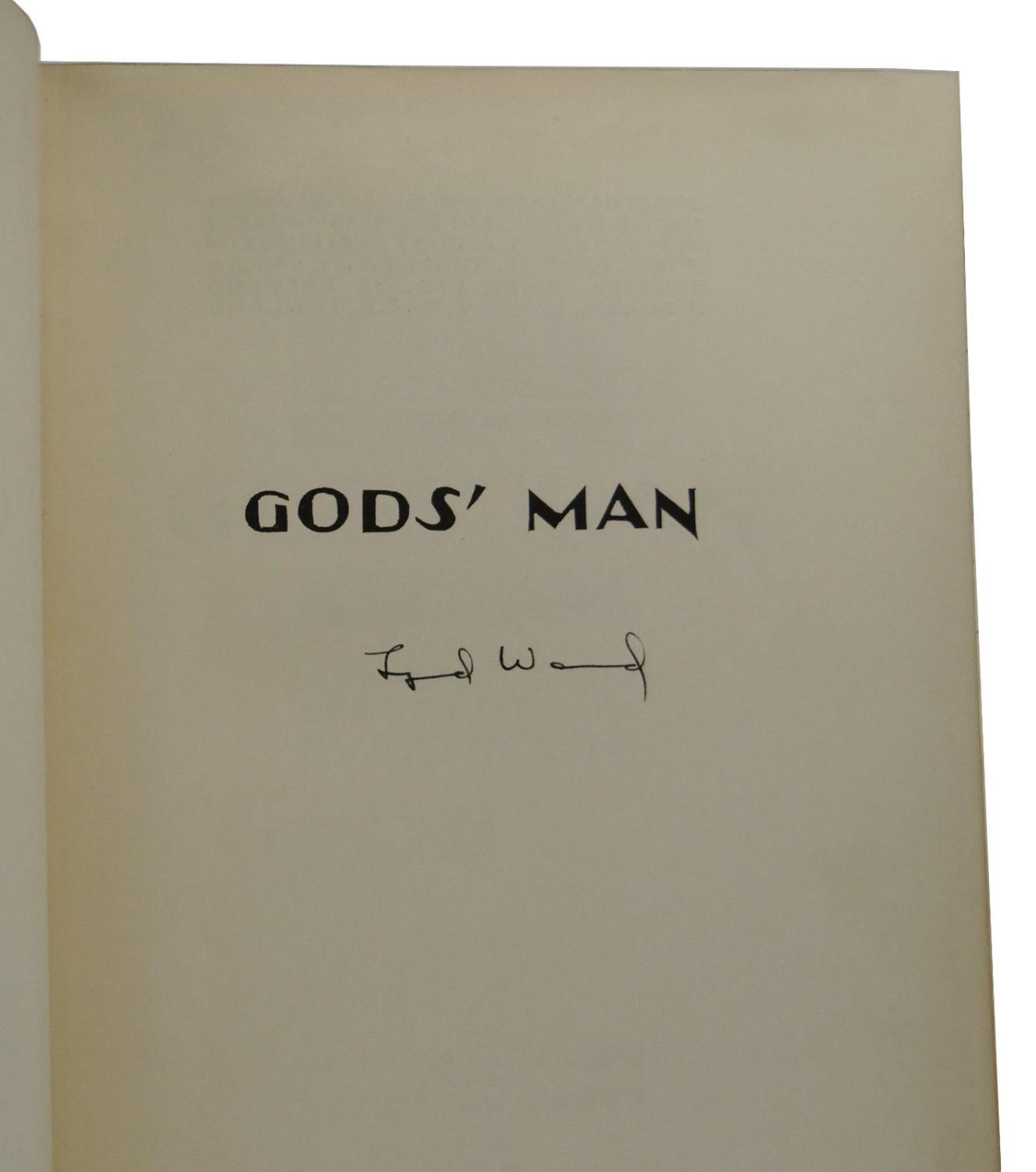The Man Picked Up By The Gods Gods' Man by Ward, Lynd: Very Good Hardcover (1930) Third Printing