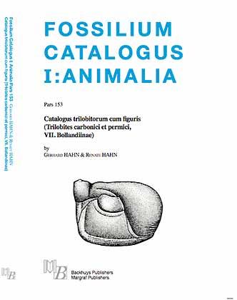 Fossilium Catalogus Animalia I: Pars 153. Catalogus trilobitorum cum figuris (Trilobites carbonici et permici, VII. Bollandiinae) - Hahn, G. & Hahn, R.