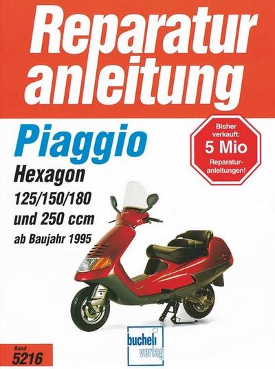 Piaggio Hexagon ab Baujahr 1995 : 2 Takt, Wassergekühlt, Membrangesteuert / 4-Takt, Wassergekühltm OHC, 2 Ventile - Unknown Author
