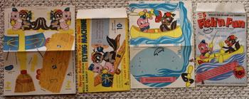 Willie the Worm and Sammy { Squirrel } in FISH' N FUN. (Tippy Toy # 5). & WILLIE THE WORM AND SAMMY AND THEIR HOMEMADE FLYING MACHINE (2 Separate Gam