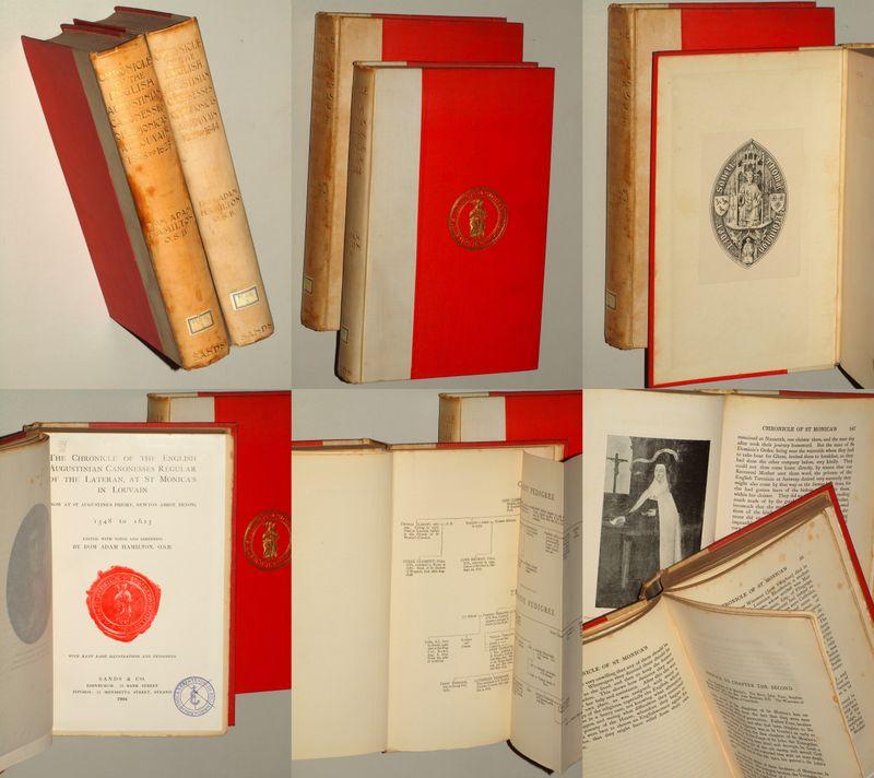 The chronicle of the English Augustinian Canonesses Regular of the Lateran, at St Monica's in Louvain. (Now at St Augustine's Priory, Newton Abbot, Devon). Ed., with notes and add. by Adam Hamilton. 2 vols. (1548 to 1626; A Continuation 1625 to 1644 - Hamilton, Adam OSB (ed.)