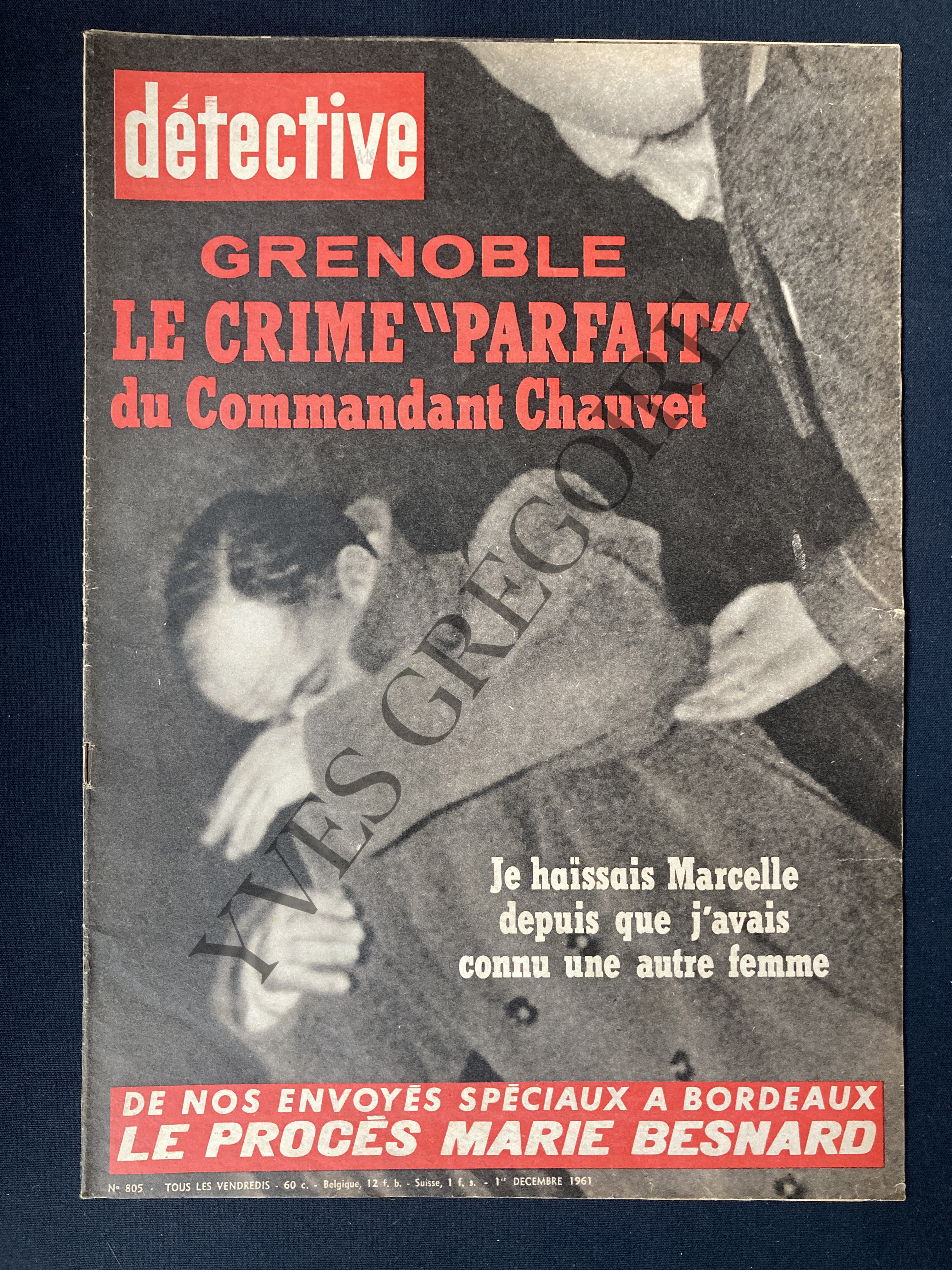 DETECTIVE-N°805-1 DECEMBRE 1961 [Très bon] [Couverture souple]
