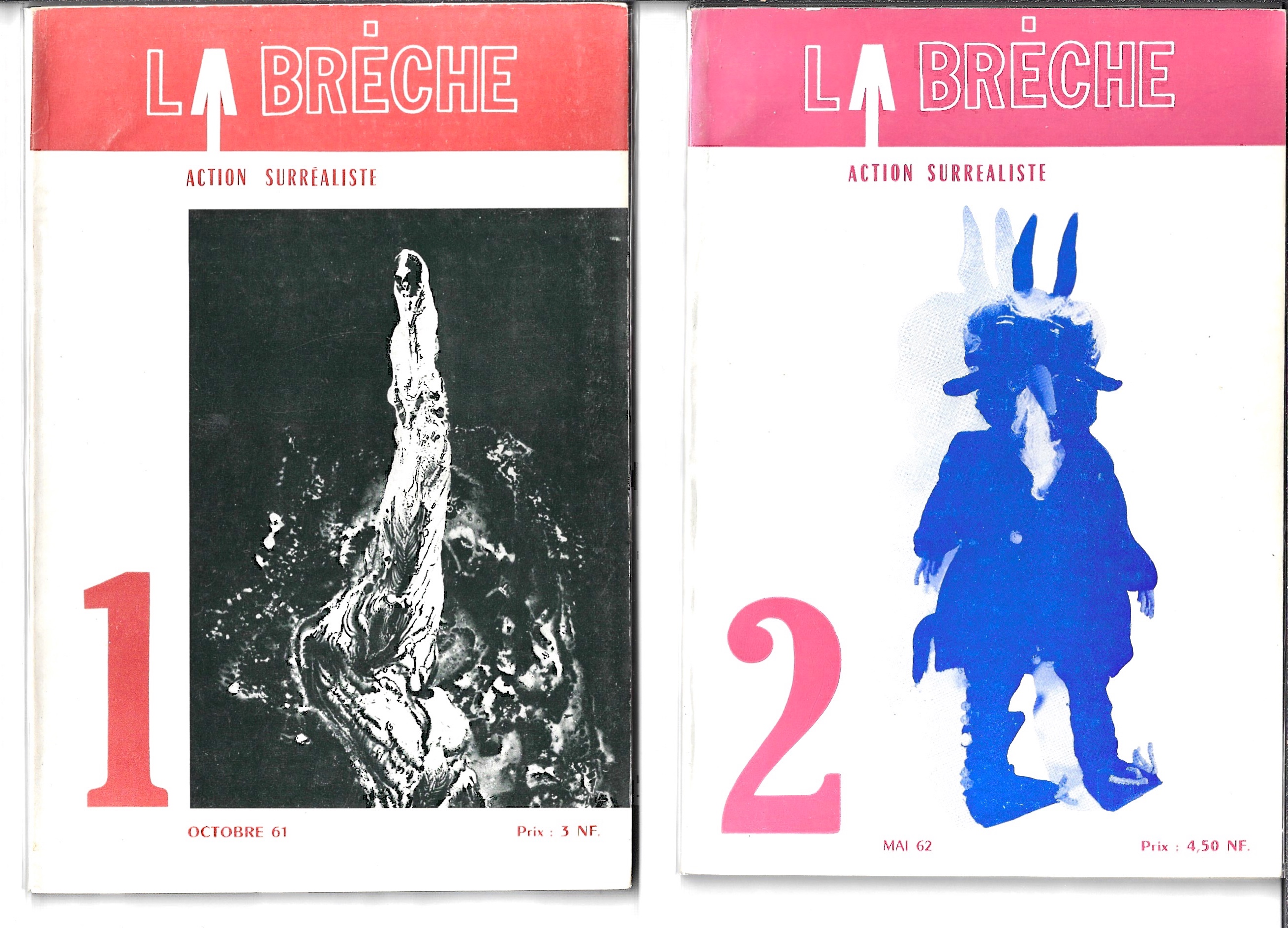 La Brèche - Action Surréaliste 8冊セット LA BRECHE. Action Surrealiste. Nos. 1-8 (all publ.). by Breton