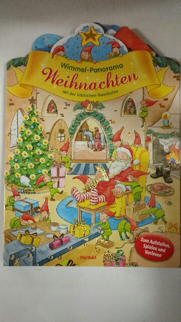 Wimmel-Panorama Weihnachten. Mit der biblischen Geschichte zum Aufstellen, Spielen und Vorlesen. - Richter, Stefan und Carola von Kessel