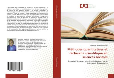 Méthodes quantitatives et recherche scientifique en sciences sociales : Aspects théoriques et méthodologiques sur le traitement des données - Alphonse Masandi Milondo