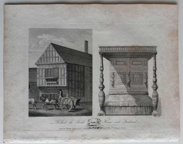 Richard III House Old Blue Boar Bedstead, Original 1791 Engraving Walker, Throsby [Very Good] [Softcover]