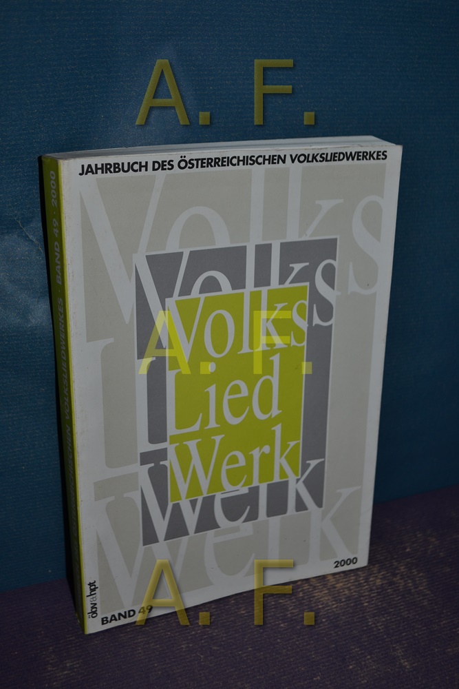 Jahrbuch des österreichischen Volksliedwerkes 49 - Walter, Deutsch