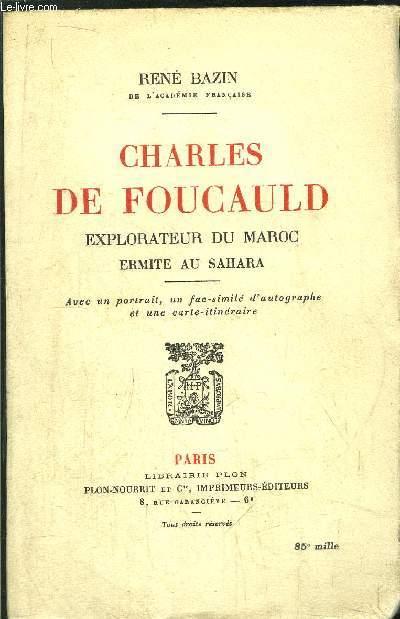 CHARLES DE FOUCAULD - BAZIN RENE