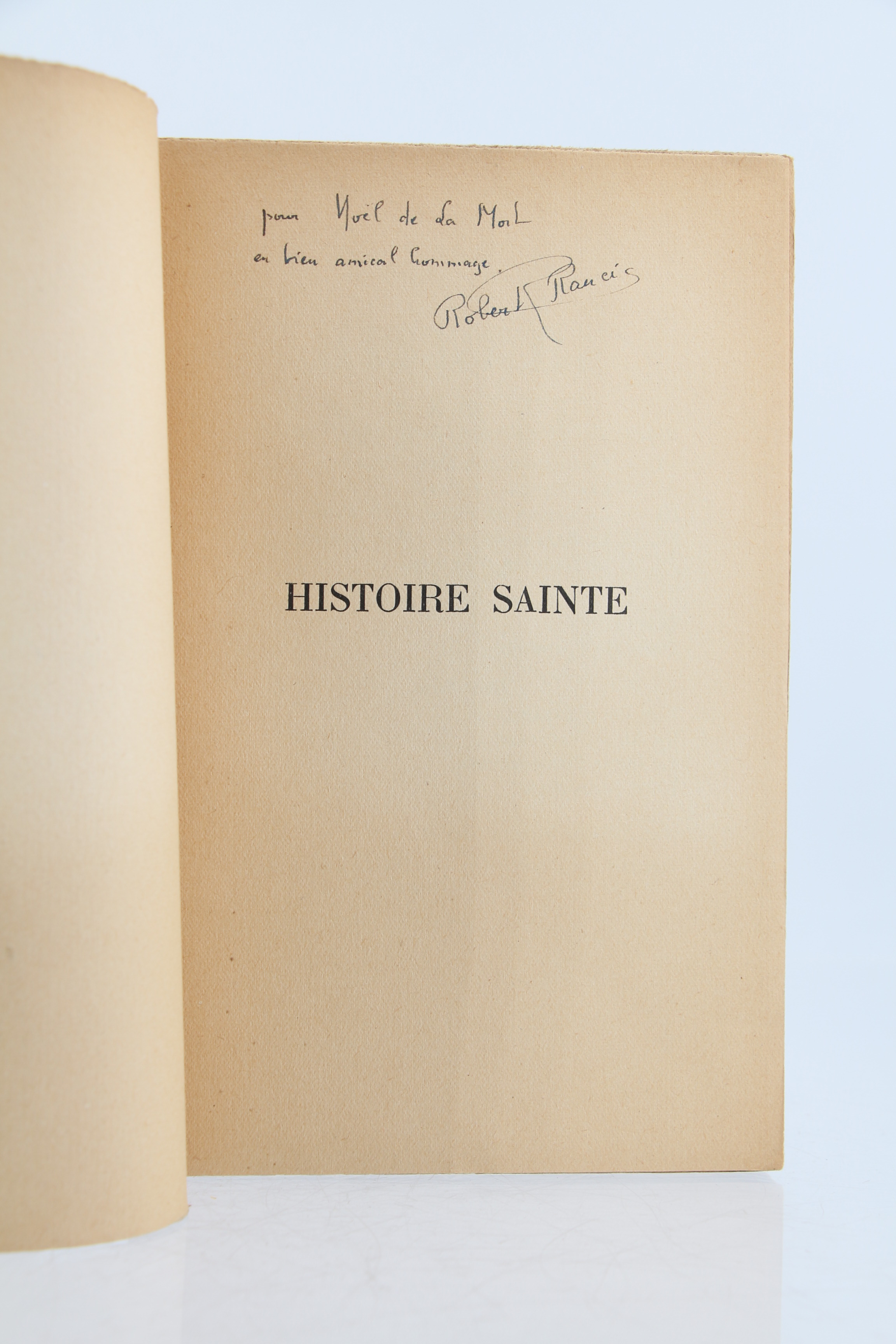 Histoire sainte by FRANCIS Robert couverture souple (1941) Signed by