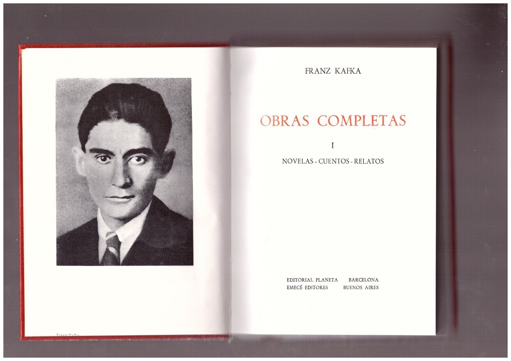 OBRAS COMPLETAS. Tomo I. - Kafka, Franz