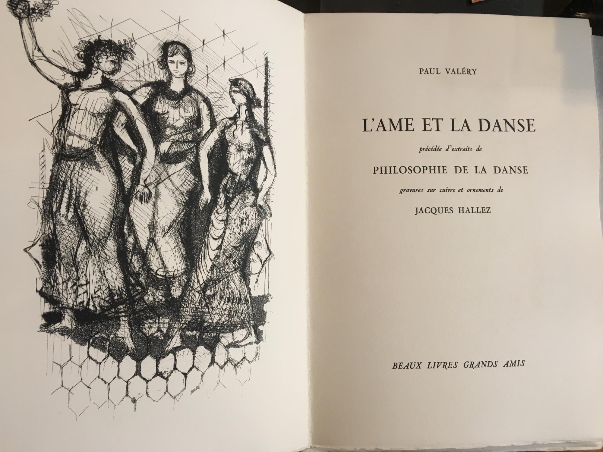 L'âme et la danse précédée d'extraits de philosophie de la danse. VALÉRY (Paul), HALLEZ (Jacques) [ ] [Couverture rigide]