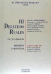 Elementos de derecho civil III. Volumen 1º. Derechos Reales, Posesión y Propiedad - ; Lacruz Berdejo, Jos Luis