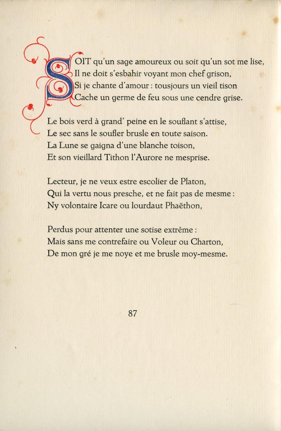 Les deux livres des Sonnets pour Helene de Pierre RONSARD. by RONSARD ...