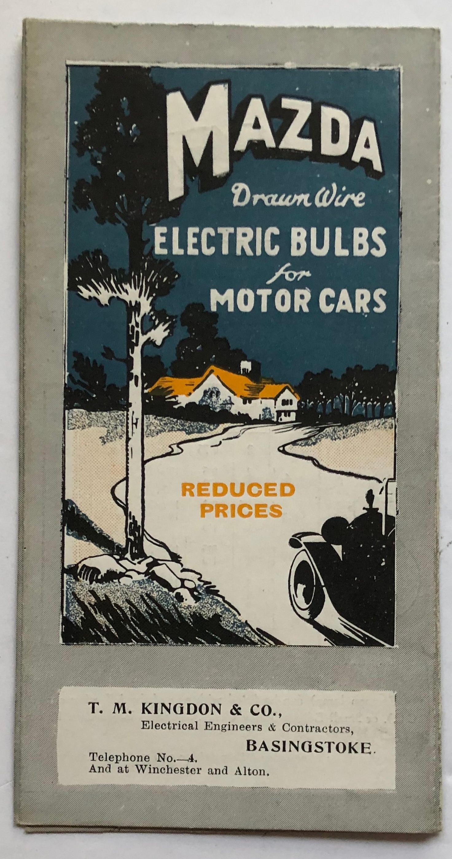 Mazda Drawn Wire Electric Bulbs For Motor Cars Reduced Prices Catalogue. EXTREMELY SCARCE anonymous [Fine] [Softcover]