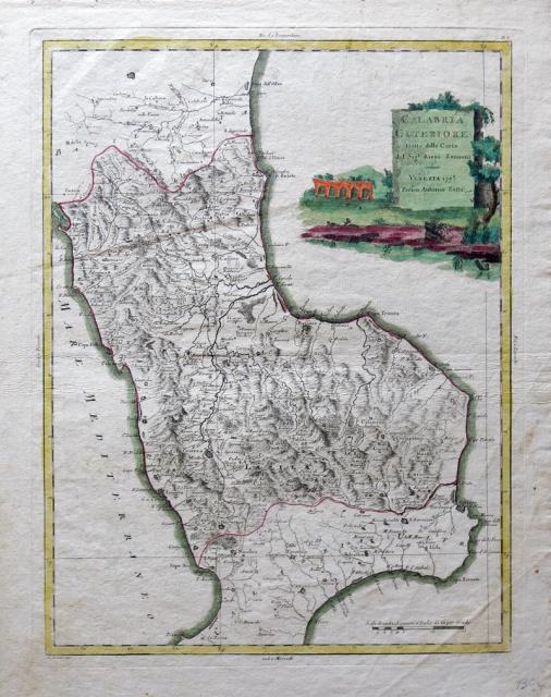 Calabria Citeriore. by RIZZI ZANNONI. (1793) Art / Print / Poster