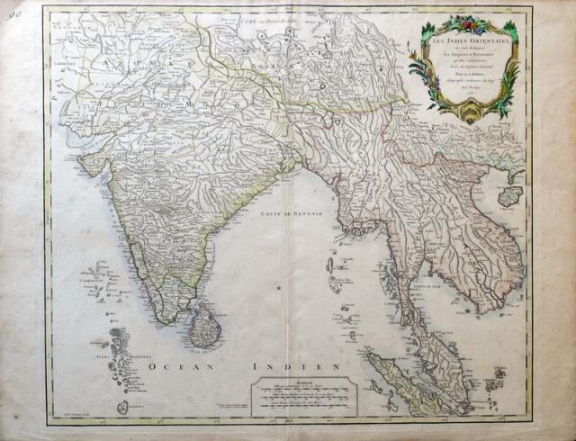 Abebooks Les Indes orientales où sont distingués les Empires et Royaumes qu'elles continnent tirées du Neptune Oriental. Par le S. Robert Géographe ordinaire du Roy