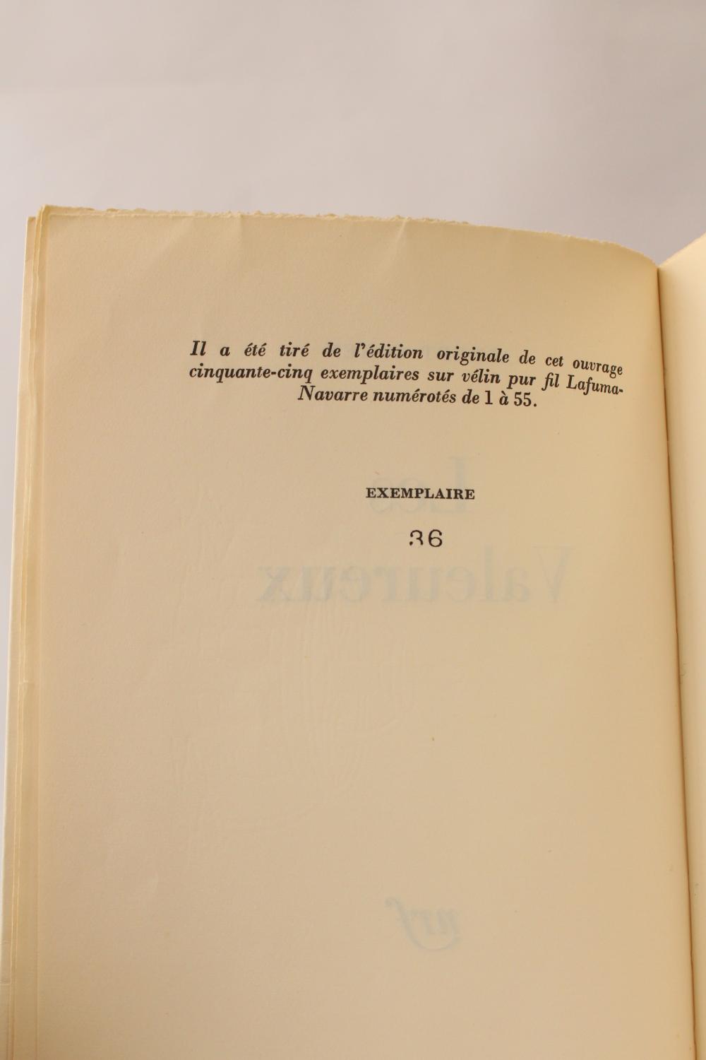 Les valeureux by COHEN Albert: couverture souple (1969) | Librairie Le ...