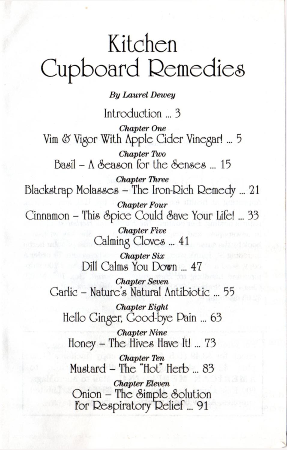 Kitchen Cupboard Remedies. Vintage 1999 Herbalist MicroMag. First ...