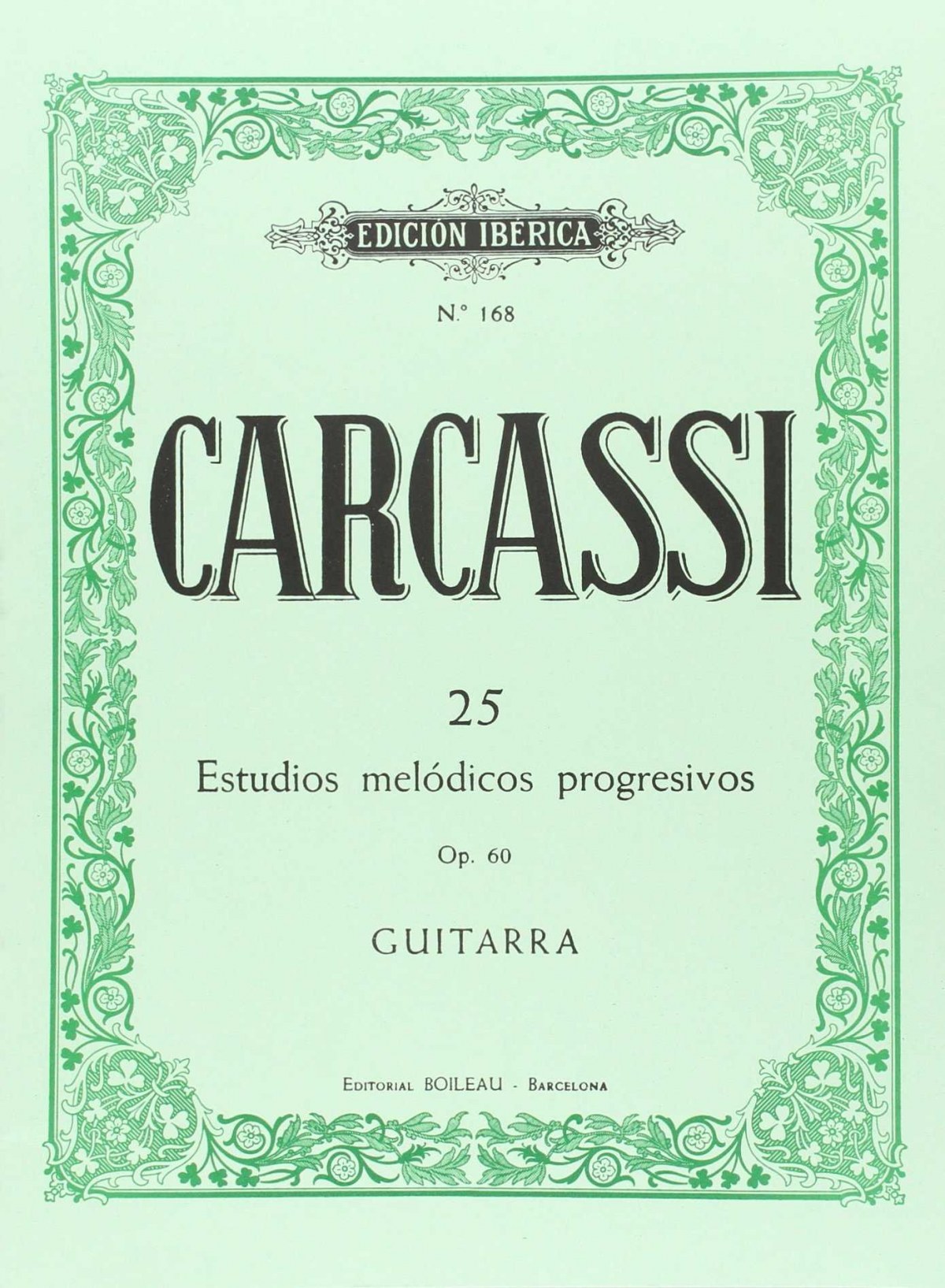 Estudios melódicos guitarra Op.60 by CARCASSI, Mateo/TARRAGÓ, Gracià: Nuevo (2003) | Imosver