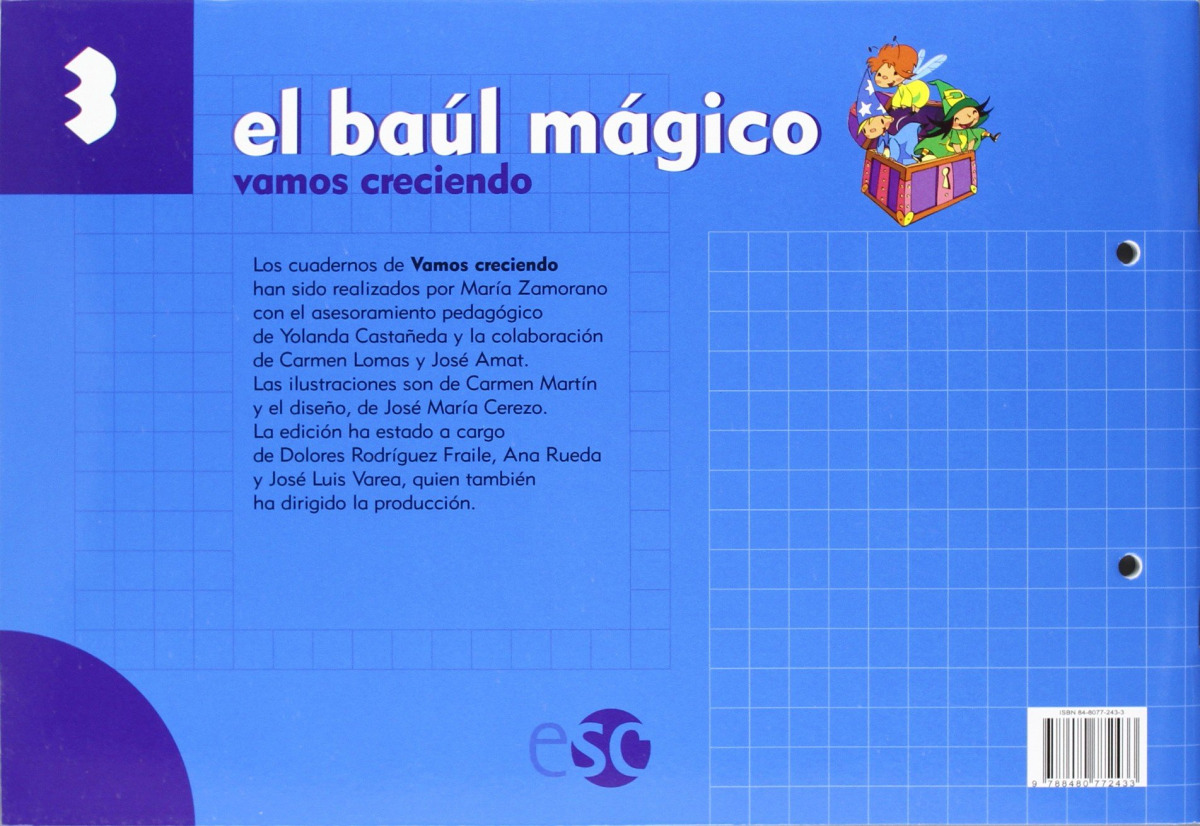 VAMOS CRECIENDO 3 AÑOS. .ED.EN VALORES BAUL MAGICO VAMOS CRECIENDO 3 AÑOS. .ED.EN VALORES BAUL MAGICO