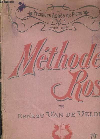 Van de Velde La Méthode Rose 1ère / première année de piano / édition  révisée - Boullard Musique