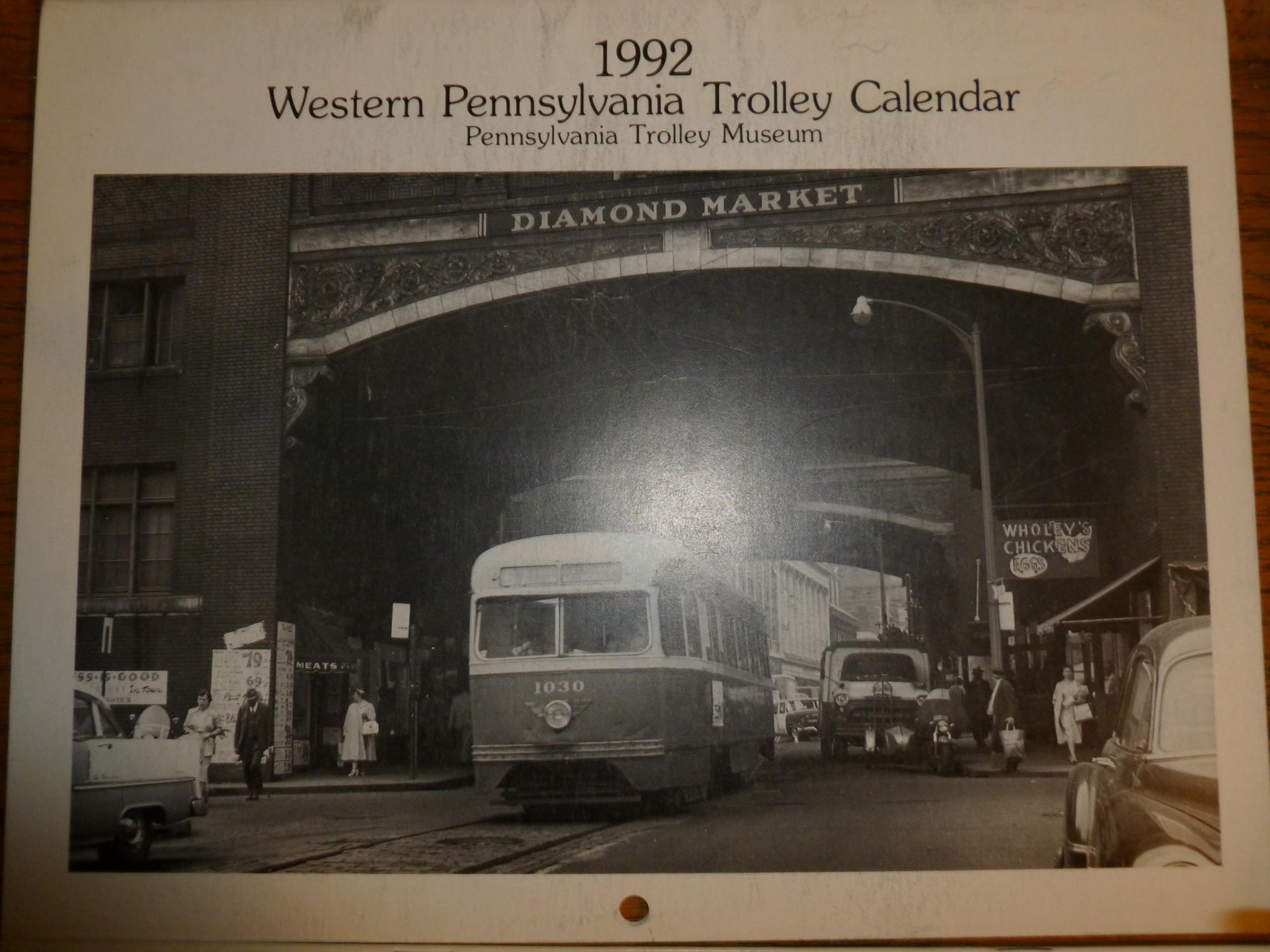 Western Pennsylvania Trolley Calendars 1991 Through 1997 by 