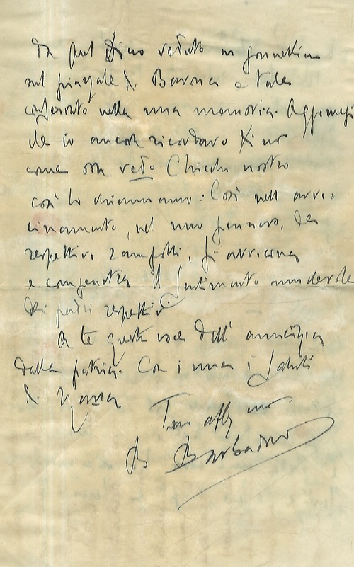 Abebooks Lettera manoscritta autografa firmata stesa su tre facciate su carta intestata "Archivio Storico Italiano Firenze" datata "16 maggio 1927" indirizzata a Nello Puccioni geografo ed etnologo fiorentino. Racconta al Puccio