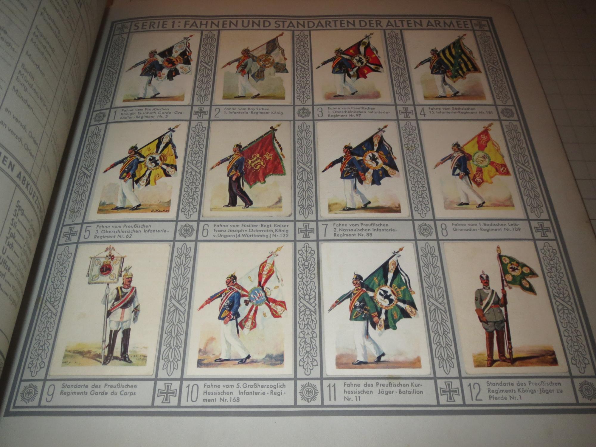 Uniformen der Alten Armee (Album of Cigarette Cards of German Army ...