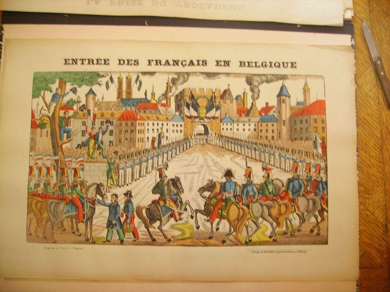 [EMPIRE] Entrée des Français en Belgique. [IMAGERIE D'EPINAL] PELLERIN. [ ]