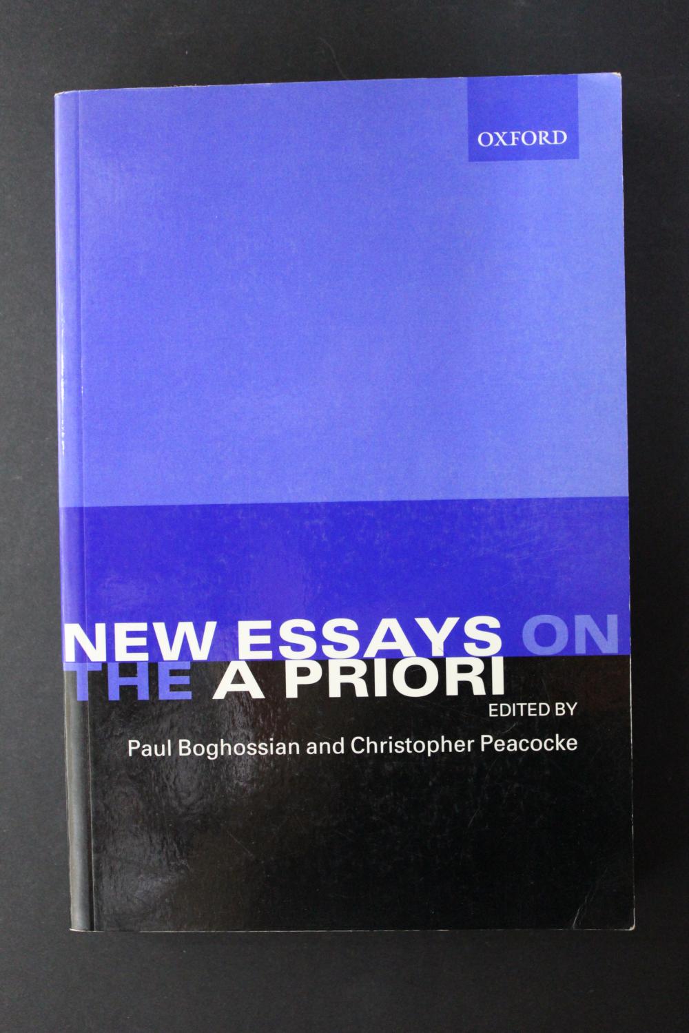 new essays on the a priori
