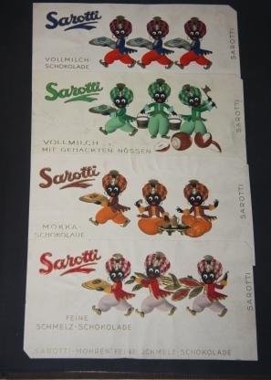 Sarotti Schokolade Blechpostkarte Blech Postkarte ca.11 x 8 cm NEU OVP