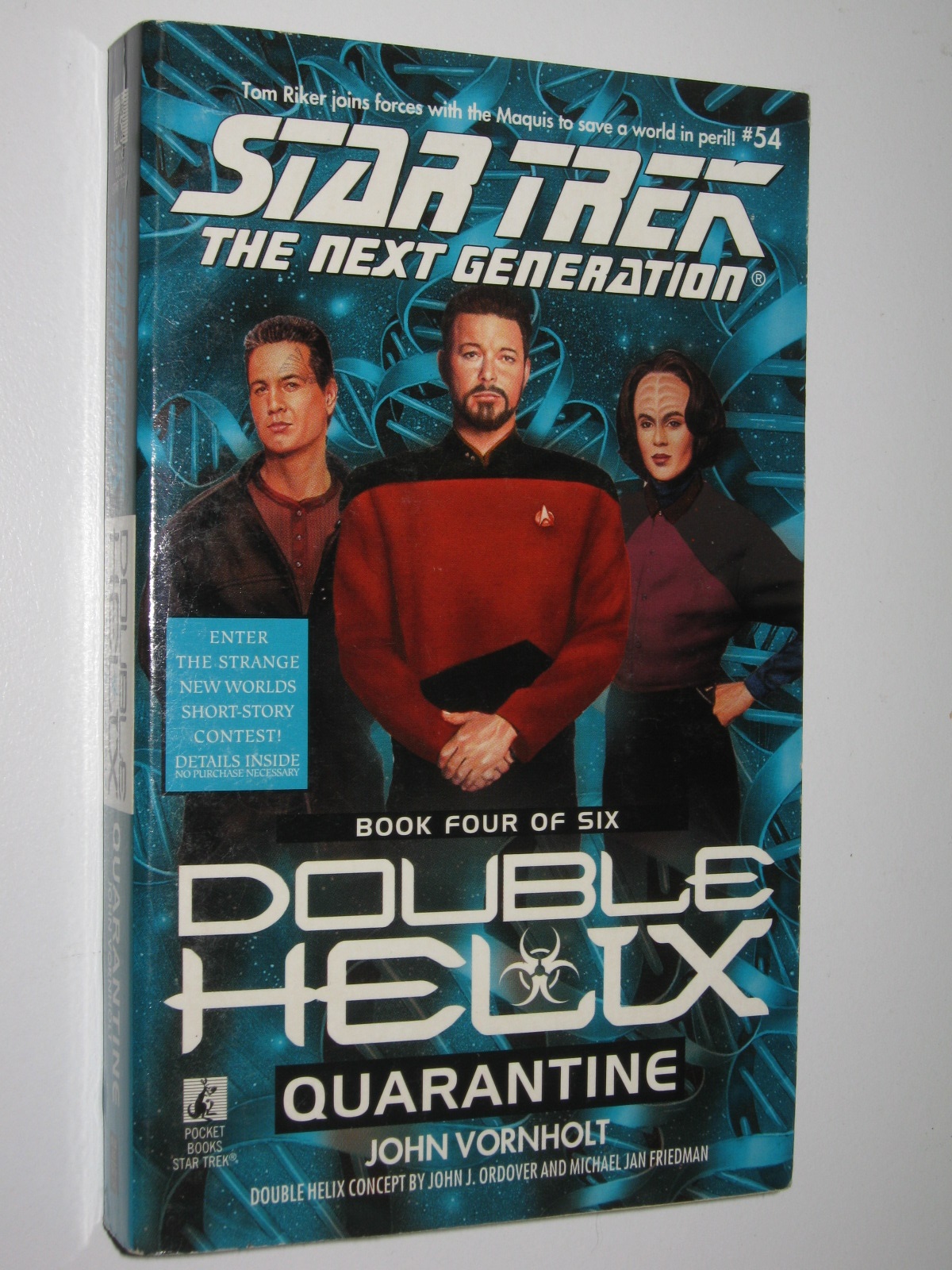 1999 Star Trek The Next Generation Double Helix Novel Poster. 