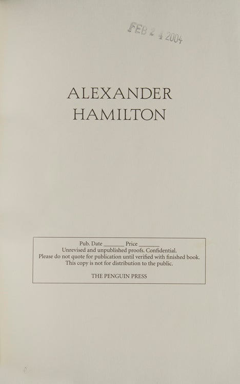Alexander hamilton 2004 new arrivals