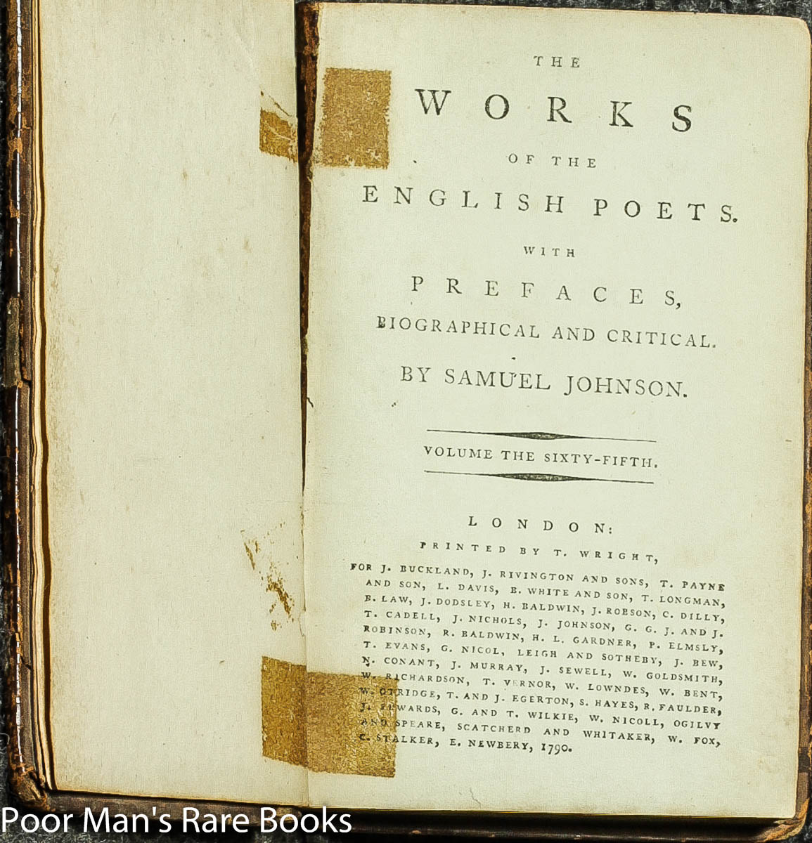 Poems Of Edward Moore by Samuel Johnson: Good with no dust jacket ...