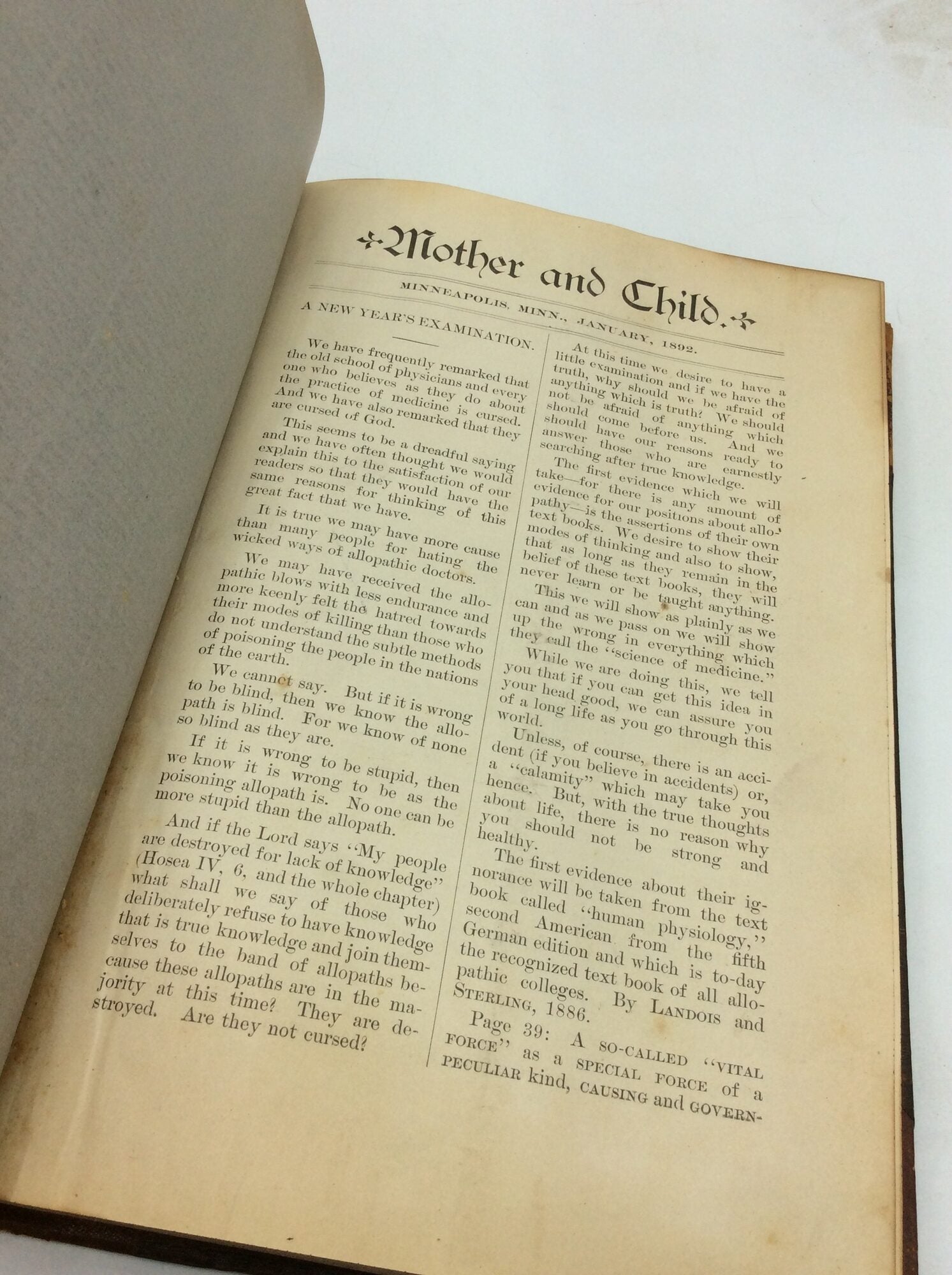THE MOTHER AND CHILD 1892: (1892) First edition. | Kubik Fine