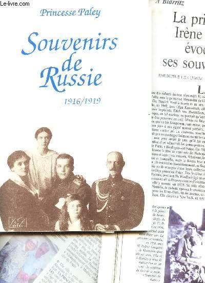 SOUVENIRS DE RUSSIE - 1916-1919. - PRINCESSE PALEY