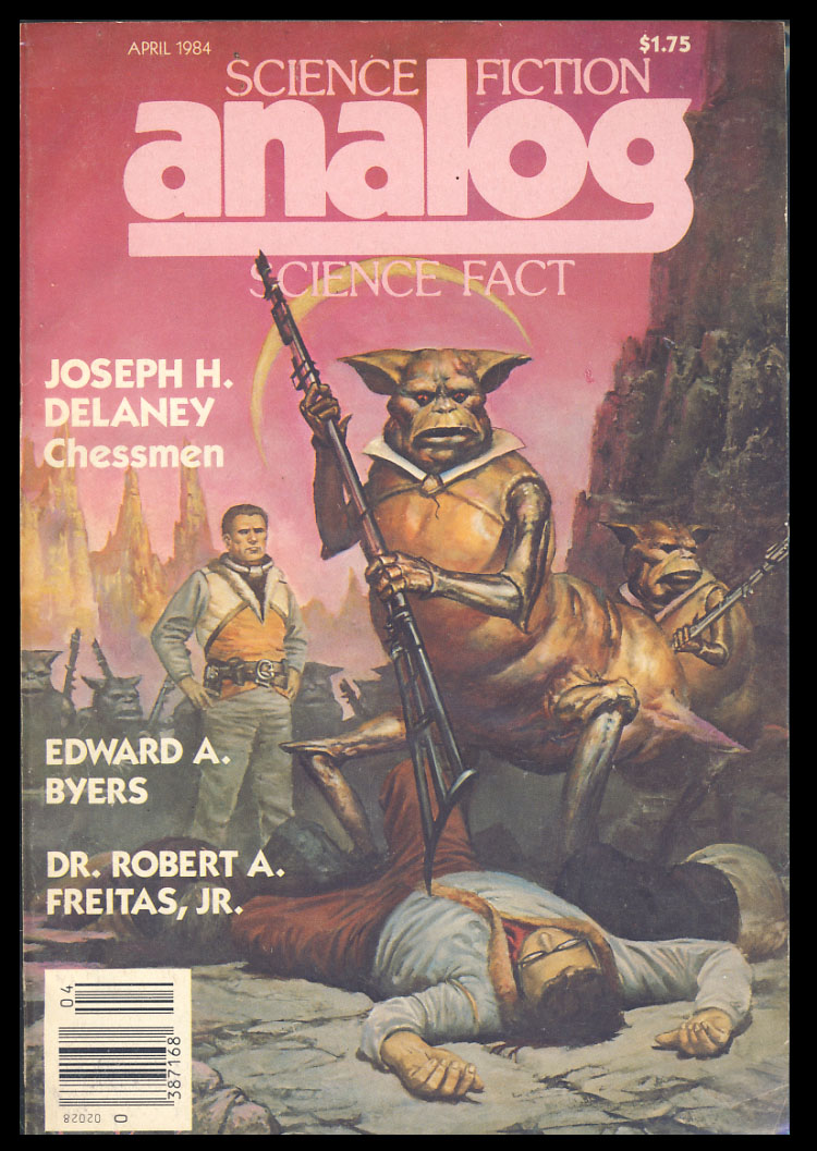 Analog Science Fiction Science Fact April 1984 by Schmidt, Stanley, ed Pictorial wrappers (1984