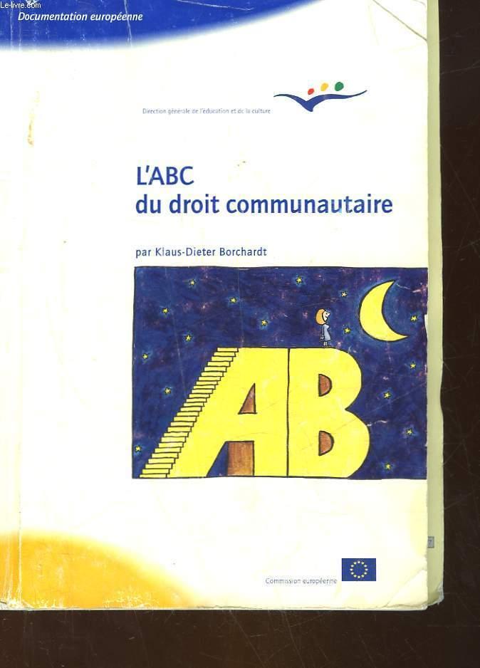 L'ABC DU DROIT COMMUNAUTAIRE - COLLECTIF