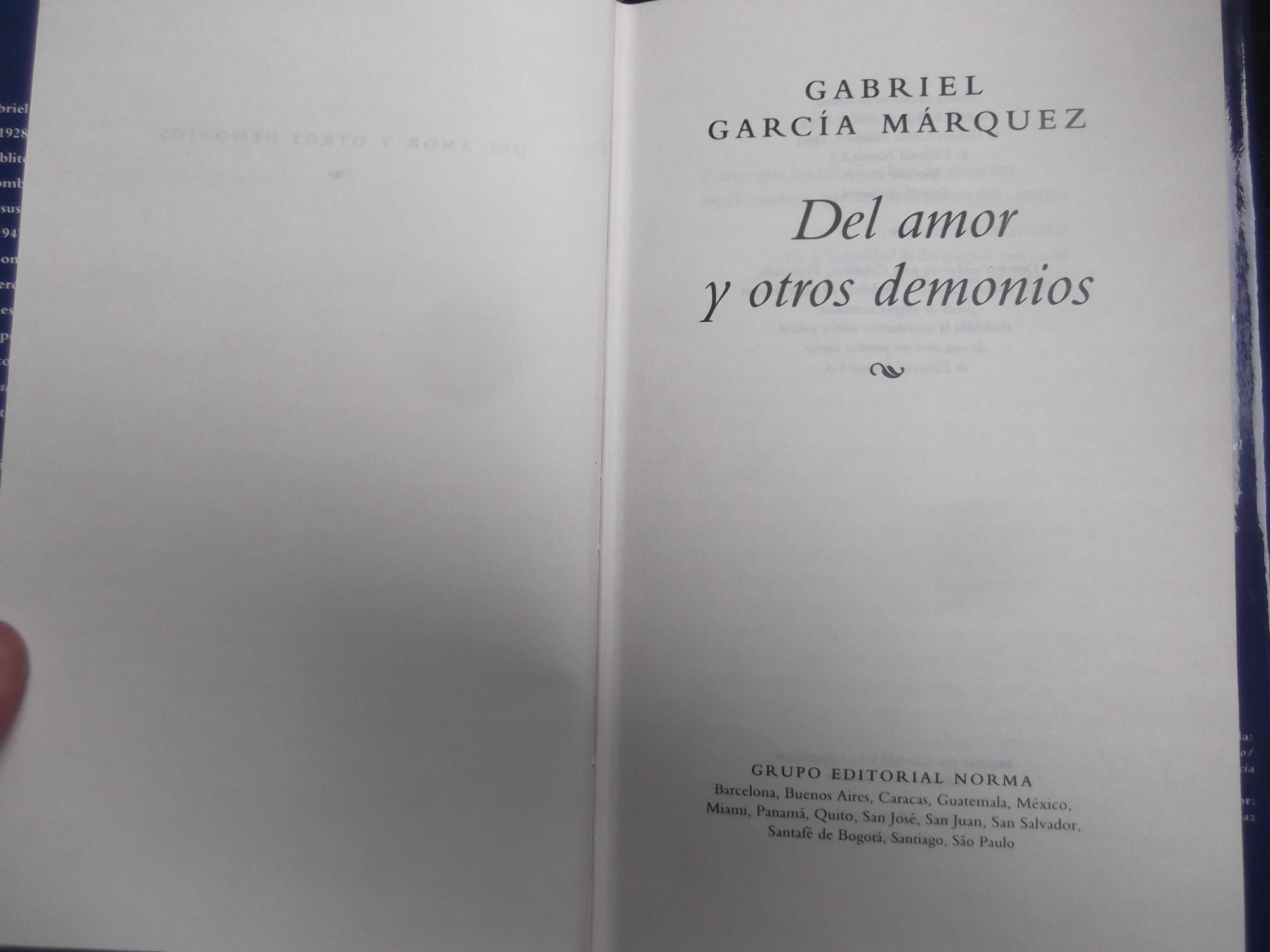 Resumen Del Libro Del Amor Y Otros Demonios Capitulo 5